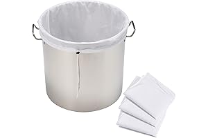 Brew Bag 22x26, 4 Pack Fine Mesh Bag, Perfect for Fruit Cider Wine Making