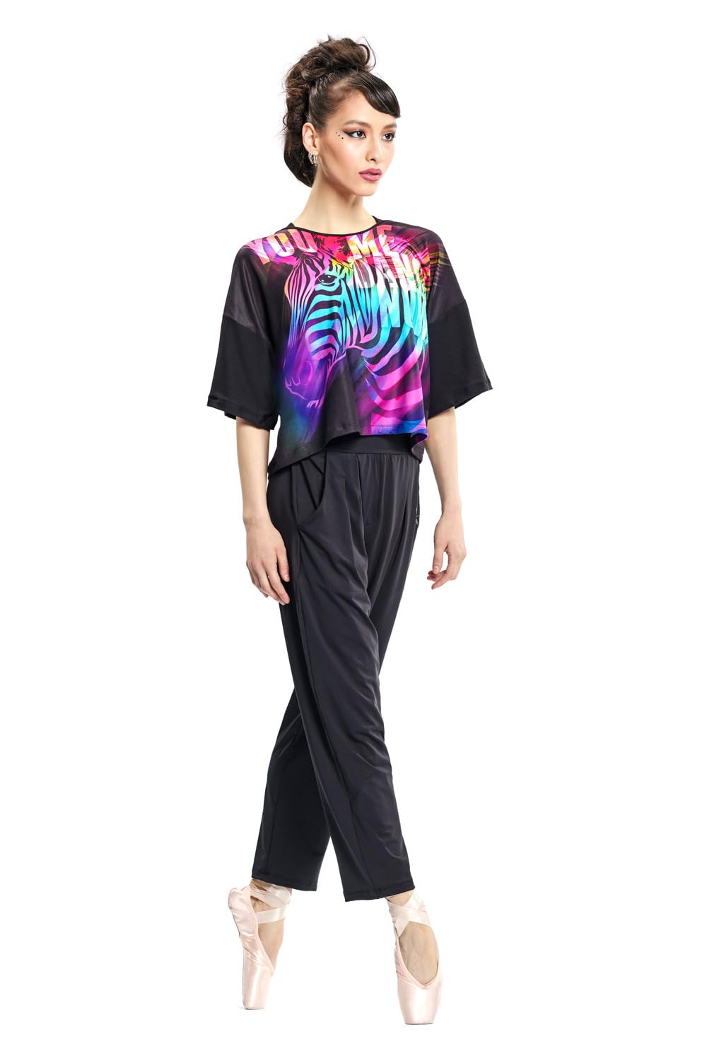 WINSHAPE - Eleganti Pantaloni Funzionali A Vita Alta 7/8 Hp303 con Fascia in Vita, Pantaloni Casual Donna