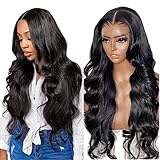 Alipop 28 Inch 13x6 Lace Front Wigs Human Hair 180 density,HD Transparent Body Wave Lace Front Wigs Human Hair Pre Plucked for Black Women,Brazilian Virgin Glueless Human Hair Lace Front Wigs With Baby Hair