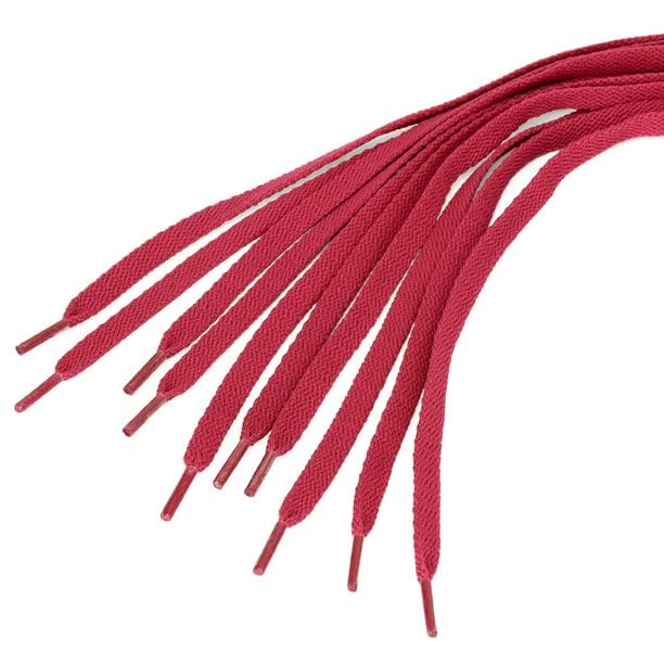 Image of 2 PAIRS Flat Shoe laces 48 Inches Wide Shoelaces for Athletic Running Sneakers Sports Shoes Boot Laces Strings (2 Pairs)
