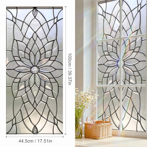 Window Privacy Film Static Cling 17.5 x 39.3 pulgadas miniatura 3