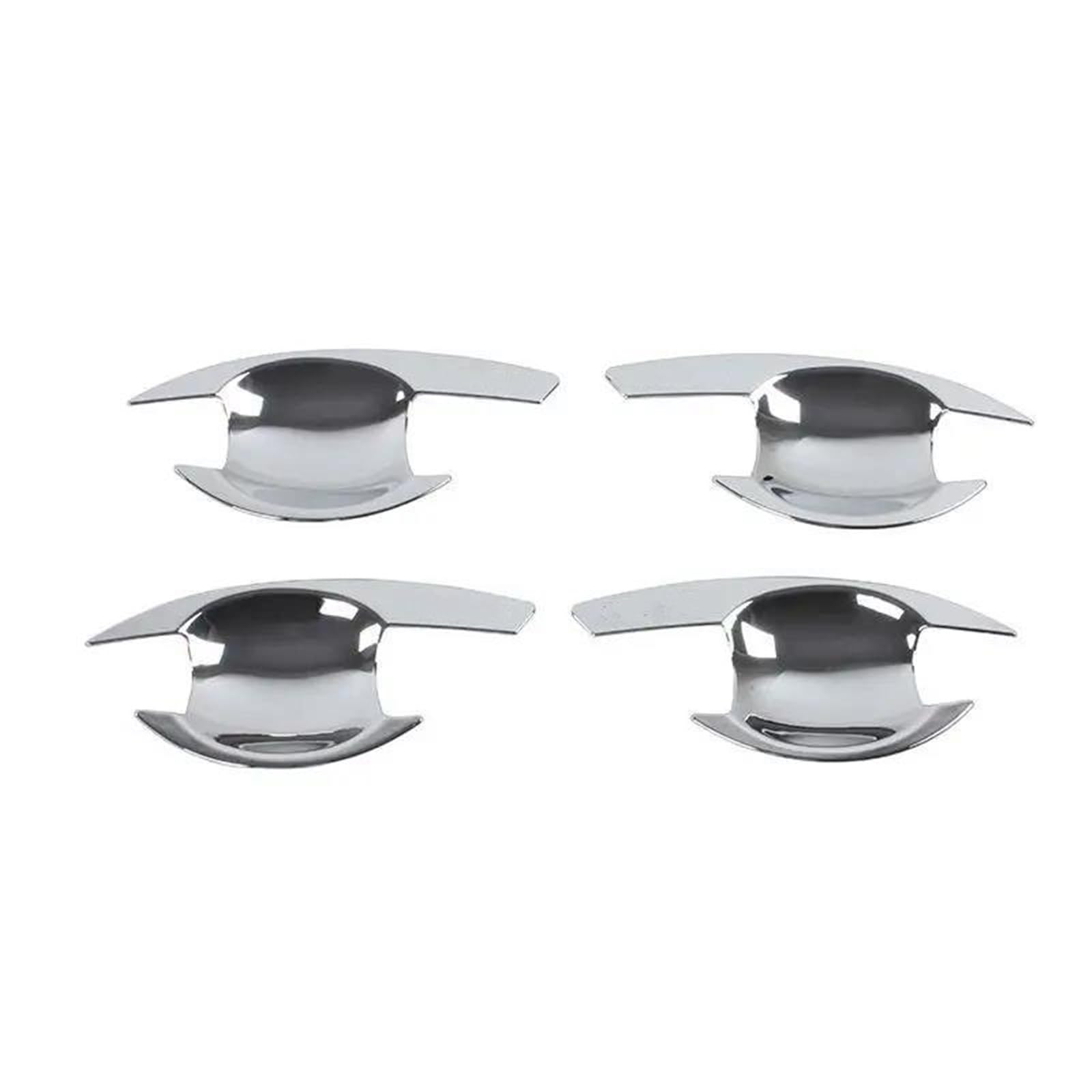 PIWINE Handle Sticker for Mitsubishi for L200 for Triton for Pickup 2006-2014 Chrome Car Door Handle Cover Styling Accessories(Bowl)