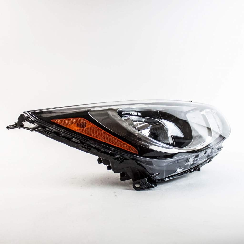 CarLights360: For 2012 2013 2014 Hyundai Accent Headlight Assembly Passenger Side w/Bulbs Black Housing CAPA Certified For HY2503163