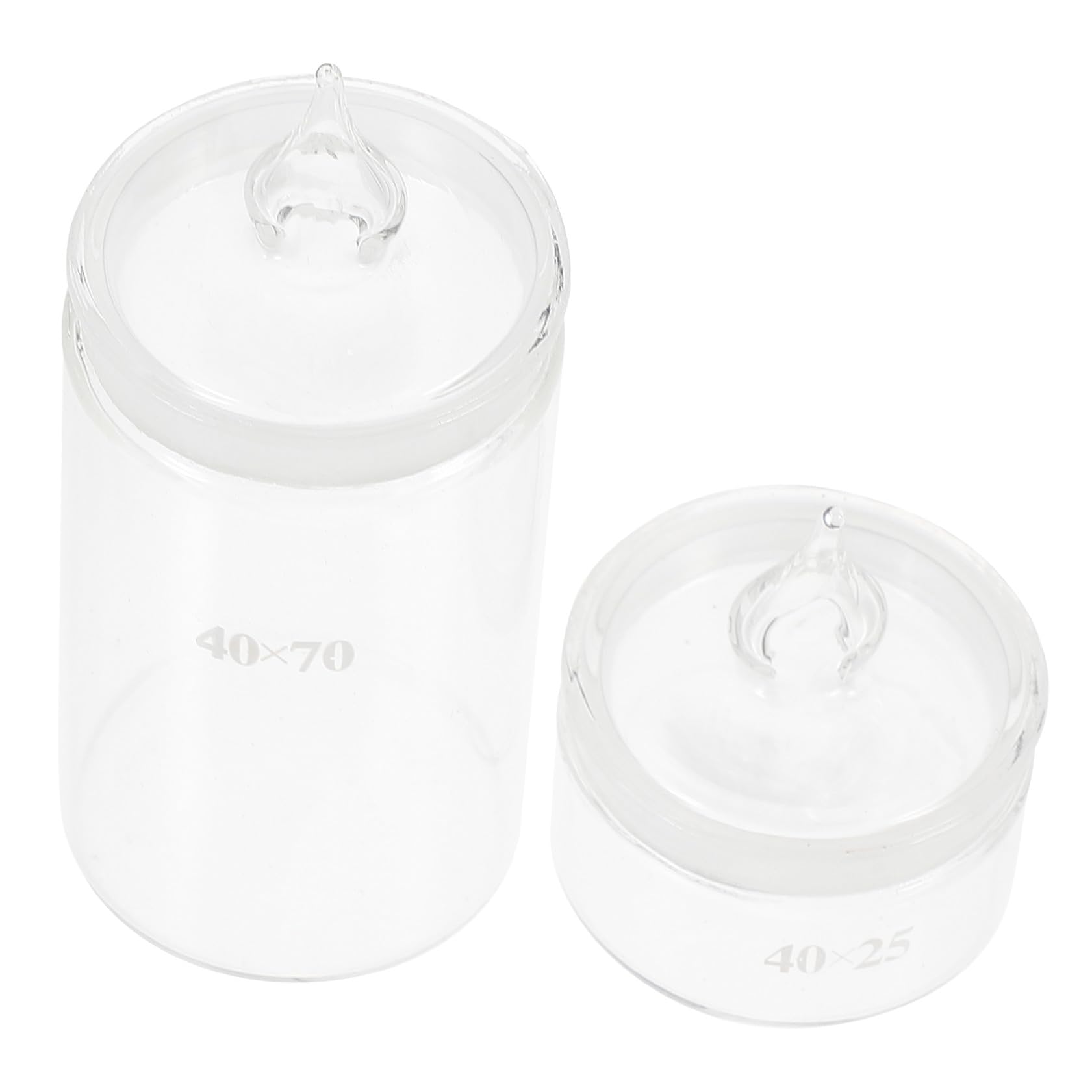 Zerodeko 3 Ensembles Bouteille De Pesée Flacons De Distribution De Laboratoire Bouteilles Équipement Petit Pots De Laboratoire Outil De Support De Pesée De Laboratoire Un Verre 2 Pièces * 3