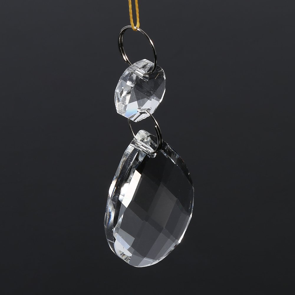 20 Piezas Transparente Atrapasoles Cristal Colgante, Estéticamente Brillo Lagrimas De Cristal Cristales De Lámpara De Araña Lagrimas De Cristales Repuestos Cristals Lamparas para El Hogar Oficina