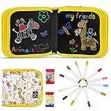 [Disfrute de la pintura]: Los niños pueden disfrutar de graffiti, pintura, ejercicios de escritura, desarrollar interés en la pintura y estimular su percepción del color de los niños. ¡Cultive la creatividad e imaginación de los niños!