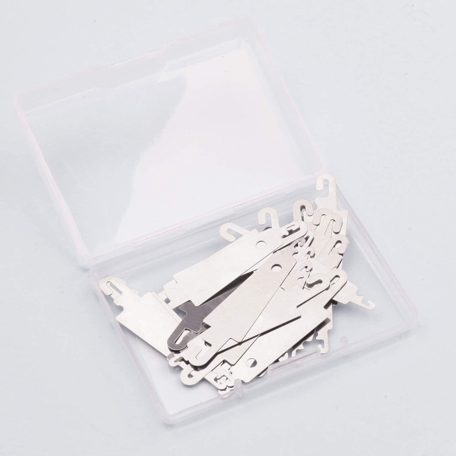 60-Pack Stainless Steel Needle Threaders – For Embroidery, Cross Stitch & Sewing
