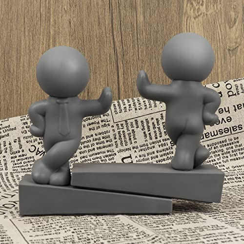 Omoojee Cute Door Stop, 2 Pcs Decorative Door Stopper, Effective to Hold Your Door Open, Gray (Patented), Gray+gray - Image 4