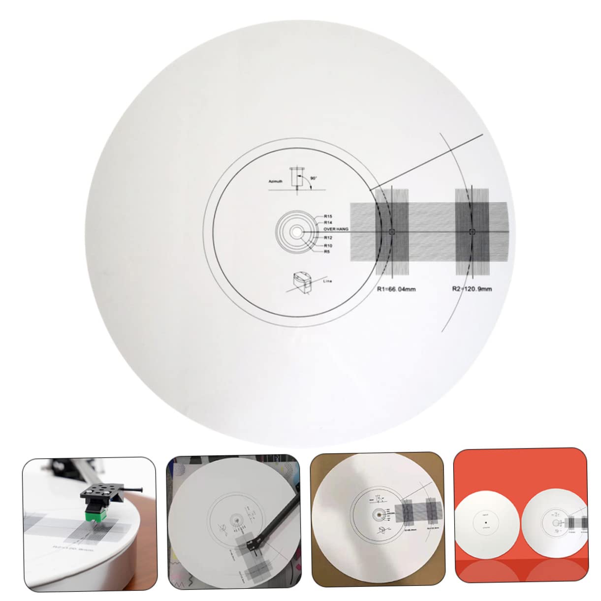 Acryl Plattentellermatte mit 3mm Dicke zur Kalibrierung Des Tonabnehmers von Schallplattenspielern Rutschfestes Ausrichtungswerkzeug für Vinylliebhaber als Hauswarming Geschenk