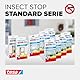 tesa Insect Stop Standard Fliegengitter für Fenster - Insektenschutz zuschneidbar - Mückenschutz ohne Bohren - 1 x Fliegen Netz - 130 cm x 150 cm - Anthrazit