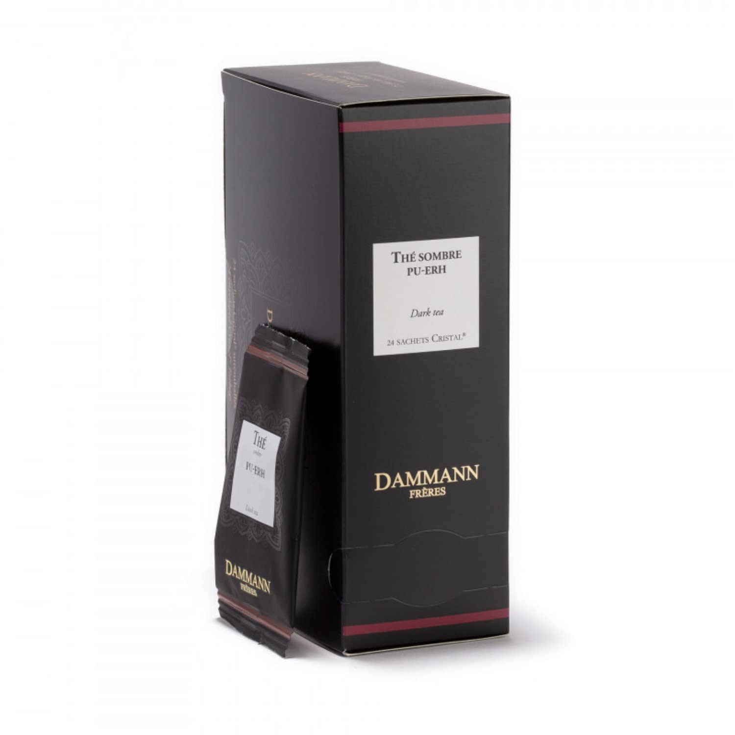 Dammann Frères | Thé Sombre Pu-Erh | Tè Scuro Cinese Yunnan Lavorato ed Invecchiato - 24 Bustine (48 Gr) | Pu Erh Tè Yunnan Bustine