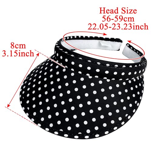 kejea 2 Pack Sun Visor Hats Women Men Clip On Wide Brim Visors Hat Outdoor Sports Golf Beach Travel Tennis Caps