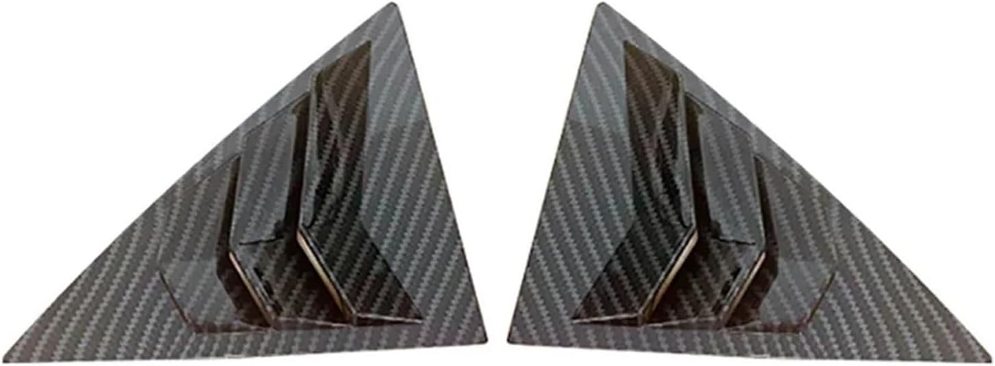 車用リアウィンドウサイドベントシャッタールーバーカバートリムアクセサリーカーボン製 マツダ 6 セダン 2002 2003 2004