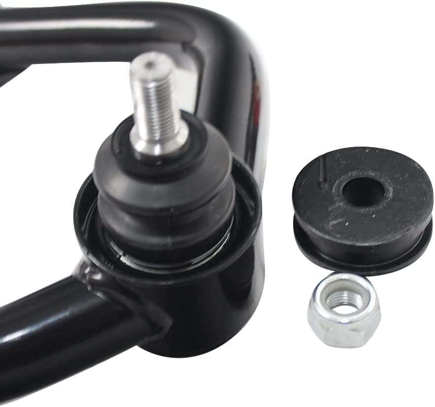 Pair Set Front Upper Control Arms for 2-4” Lift Compatible with 2000-2006 Toyota Tundra / 2001-2007 Sequoia Tubular Leveling Lift Ball Joint Kit w/Pu Bushings