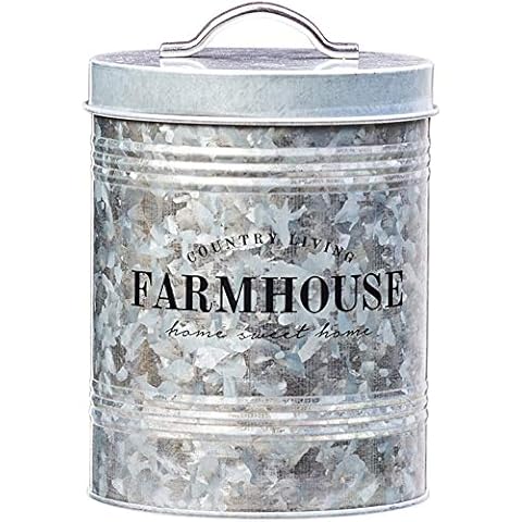 Bote de metal galvanizado Amici Casa Granja País Cover