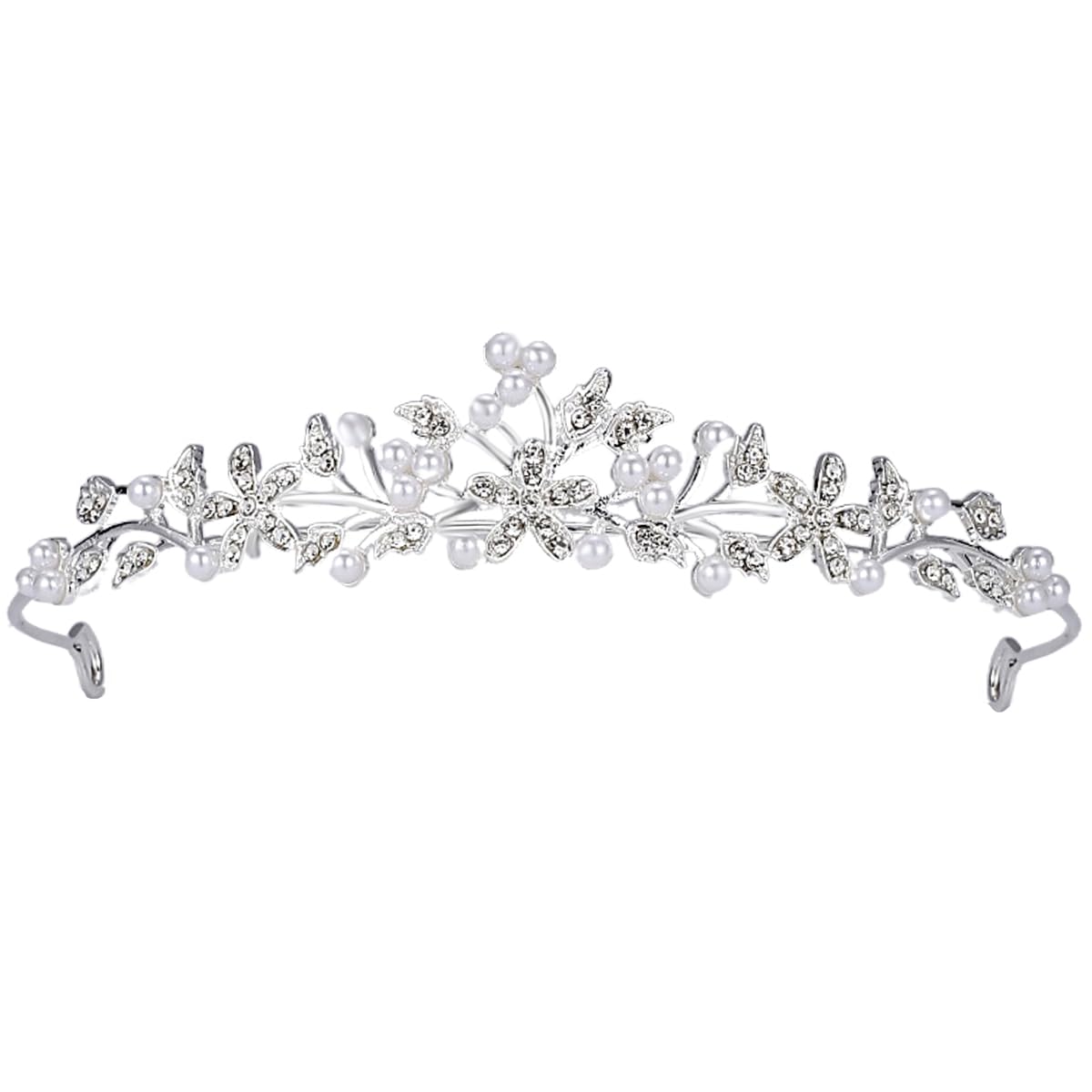 Decentraland Tiara de diamantes de imitación de cristal para princesa, reina, coronación, decoración de fiesta de cumpleaños, peine, diadema, corona para niña y mujer, fiesta de carnaval, celebración de vacaciones
