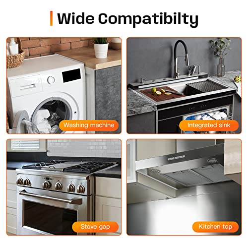 Itsnio FXT-SS-SILVER01 Stainless Steel Stove Gap Covers,Stove Gap Filler, Range Trim Kit, Stove Gap Guards thumb #5