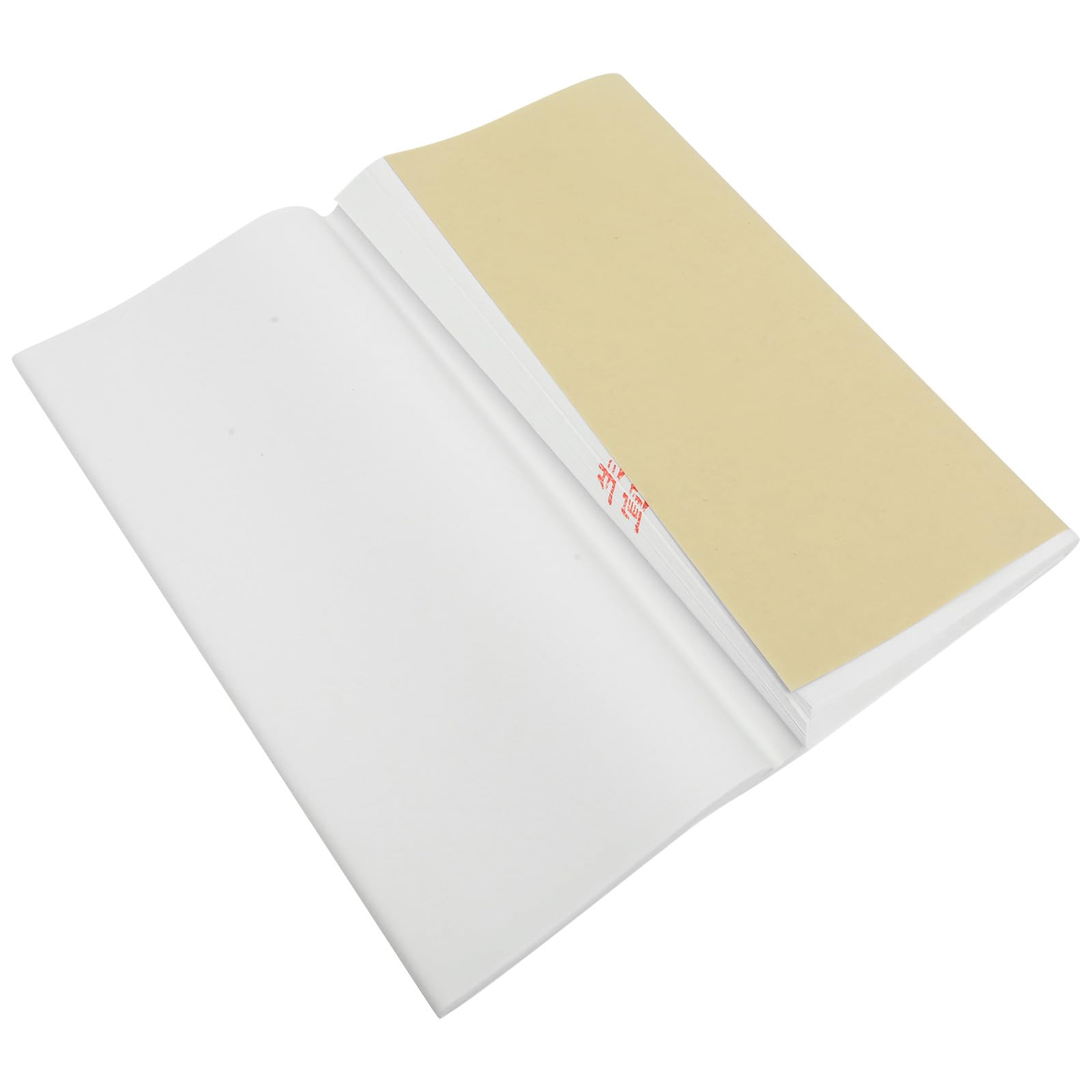 LALAFINA Papel de Dibujo Chino Rectangular Blanco de 100 Hojas, Ligero y Multifuncional para Caligrafía y Manualidades Artísticas