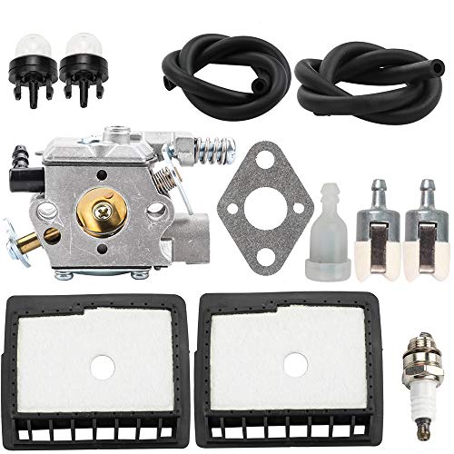 Kuupo WT-589 Carburetor with 13031039132 Air Filter Fuel Line Tune Up Kit for Echo CS301 CS305 CS306 CS340 CS341 CS345 CS346 CS3000 CS3400 CS3450 Chainsaw Replaces 90076 90149Y