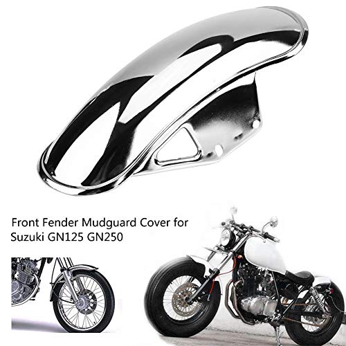 Image of Folding Front Mud Guard Motorcycle Front Mud Flap Guard Fairing Mudguard Cover for GN125 GN250(Plating)