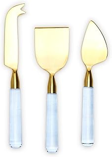 Two's Company Blue Skies Set of 3 Cheese Knives in Gift Box