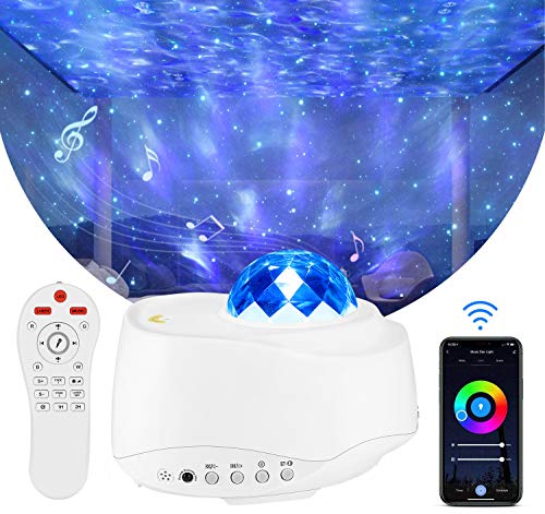 LED Sternenhimmel Projektor Galaxy - Sternenhimmel Lampe, Sternenhimmel nebu licht mit Bluetooth und WiFi, für Nachtlicht Stimmung Ambiente