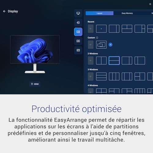 Dell 27 Plus Écran PC S2725HSM Full HD 1920x1080 144Hz IPS 1ms MPRT AMD FreeSync 99% sRGB Réglage en Hauteur Haut parleurs intégrés 2 HDMI Garantie - vue 9