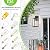 MAXvolador Outdoor Wall Sconce, Large Exterior Waterproof Wall Lantern Light Fixture, Black Porch Lights Glass, Anti-Rust E26 Patio Lighting, 2 Pack