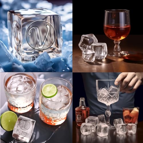 Sello de hielo con cabeza de latón extraíble y mango premium para coctelería 7