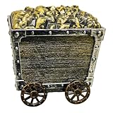 Kids Mining Cart Treasure Chest Toys Vintege Mine Car Compartment Box for Pretend Play Preschool Kids Ages 3+ Years​