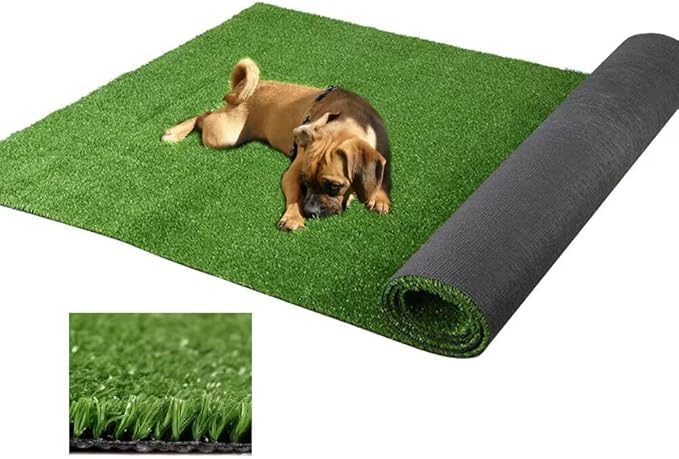 STARROAD-TIM 80*100CM Kunstrasen Outdoor Hundeklo für Zuhause Hundetoilette Wohnung Hundetoilette Balkon Wiederverwendbare Trainingsunterlagen für Hunde Waschbar Haustier-Urinunterlage Rasen Dekoratio