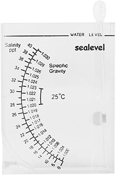 Hydrometer,Accurate Automatic Hydrometer SaltSalinity Meter Salinimeter for Fish ( Type)