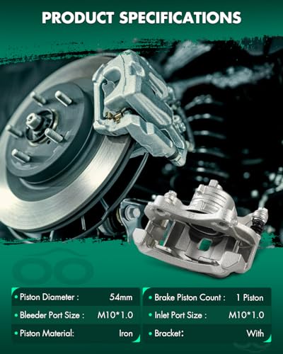Image of SCITOO 19B6860 19B6861 Front Left & Right Disc Brake Calipers Assembly w /Bracket For Nissan For March /For Micra /For Versa /For Versa Note