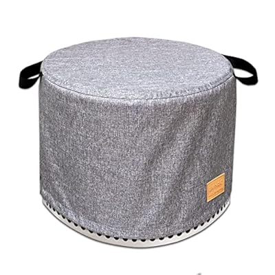 Fire Pit Cover For Solo Stove Cover Yukon 27 Inch ,Solo Stove Bonfire Cover Yukon Grey 27 Inch,Yukon Solo Stove Cover,Heavy Waterproof Protective Solo Stove Accessories,Solo Stove Yukon Cover