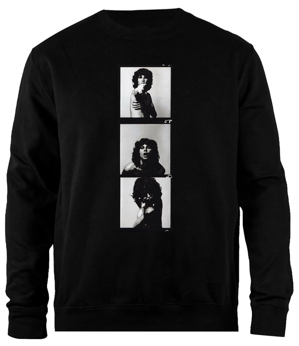 Sweat-shirt Jim Morrison de qualité supérieure pullover noir épuré - 3