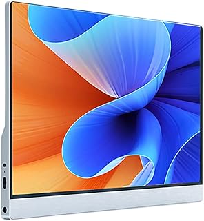 Moniss Monitor portátil de 12,5 polegadas Tela IPS Resolução de 2560 * 1440 Ângulo de visão de 178° Taxa de atualização de 60 Hz Ampla compatibilidade Plugue US prata