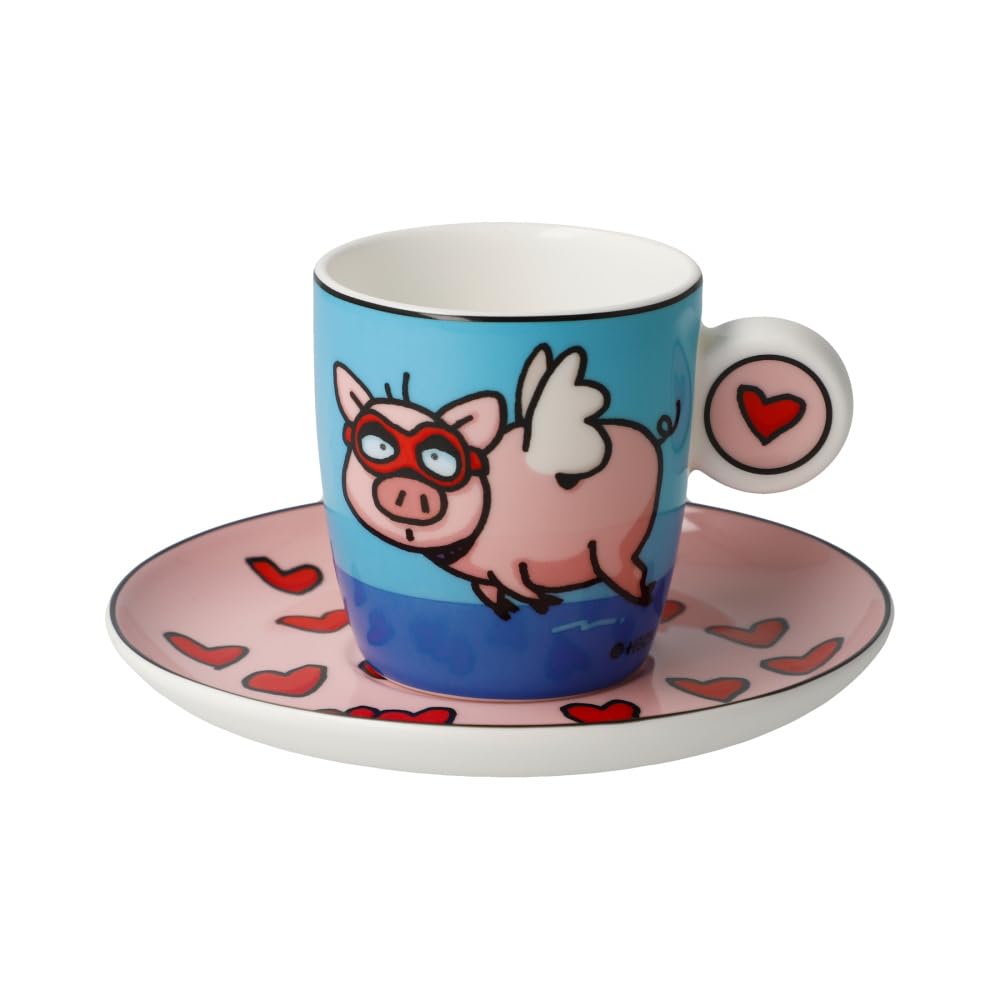 Tasse à expresso When Pigs Fly Ed ECK idée cadeau design et insolite