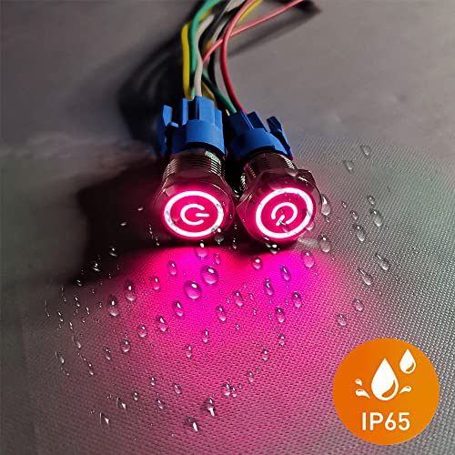 Gebildet 16mm Interruttore a Pulsante in Acciaio