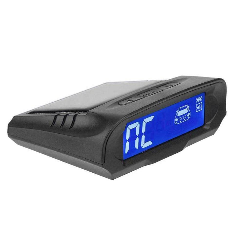 Riloer Kit de sistema de detector de radar de estacionamiento de marcha atrás para coche, pantalla digital LCD + 4 sensores de respaldo de visión trasera + caja de control digital para coches