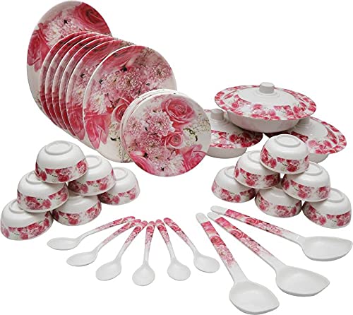 Serve n Style Round Shape Melamine Dinner Standard Set 40 Pieces for Kitchen (1010) (B08F21PW8K) Amazon Price History, Amazon Price Tracker
