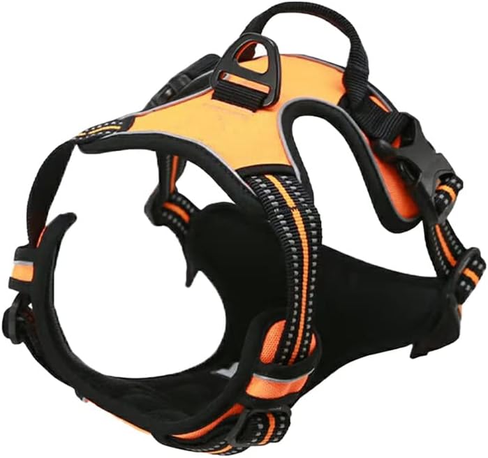 No Pull Dog Harness (M,Orange)