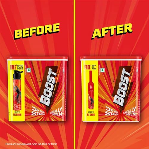 Image of Boost Nutrition Drink Container 1 kg (500 g x 2) with free sipper signed by MS Dhoni