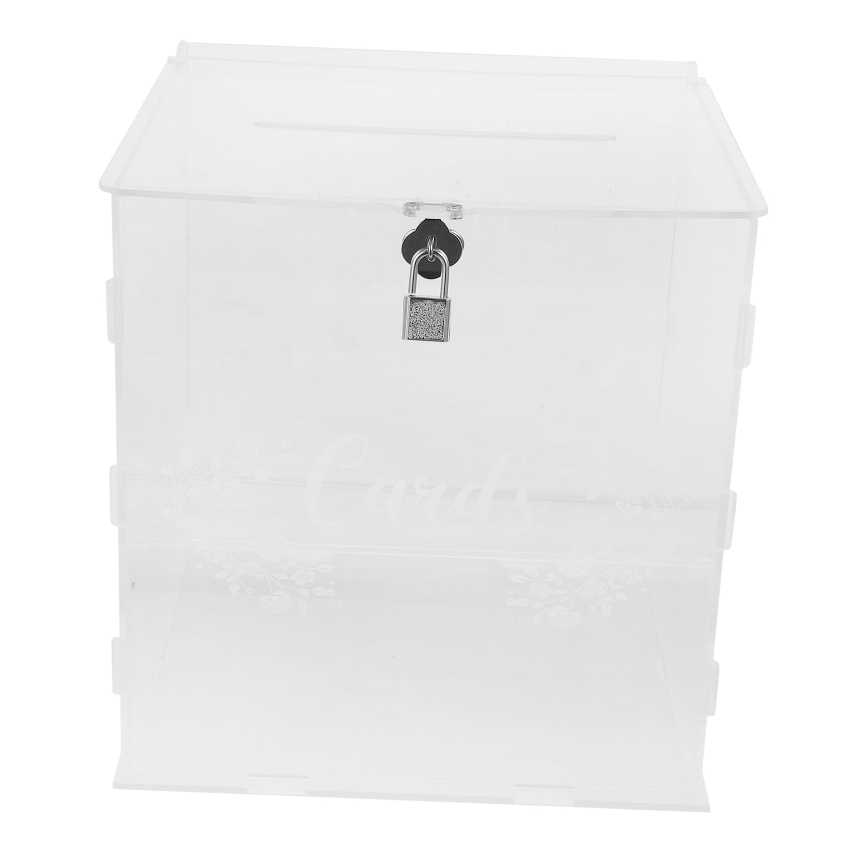LIFKOME Modern Wedding Card Box with Lock Storage for Cards Envelopes Money Postcards Elegant Party for Weddings Graduations and Special Events