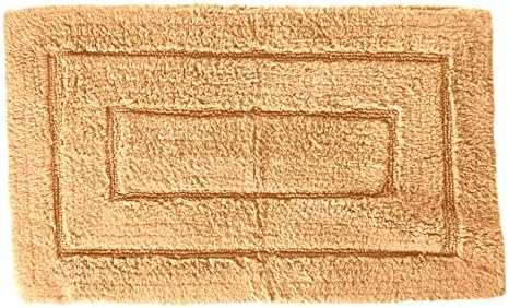Kassatex Kassa Design Bath Rug, 24 by 40-Inch, Gold