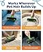 Triton Pet Hair Removal Tool w/Fur Trapping Compartment, 60% Smaller Storage Size, Reusable Shedding Roller, Cat and Dog Hair Remover for Car, Furniture, Carpet, Couch (Green)