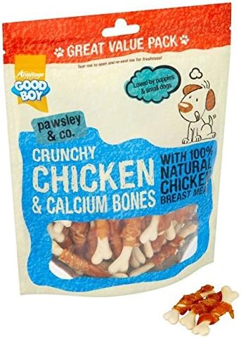 Guter Junge Knusprige Hähnchen Und Kalzium Knochen 350G (Packung mit 4)