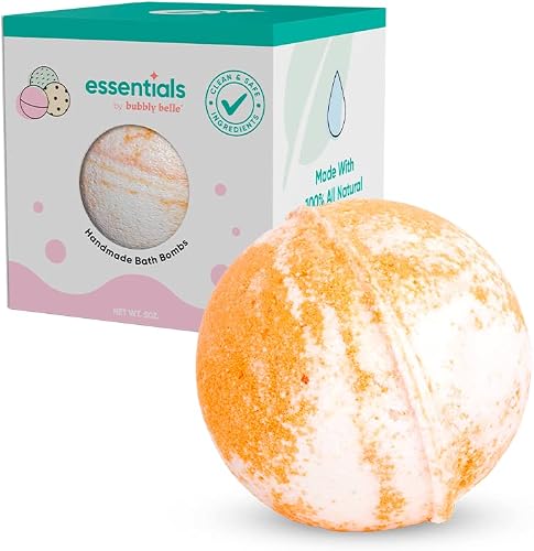 Bubbly Belle Essentials Bath Bombs 5oz,Adjustable Ring, Orange Coconut