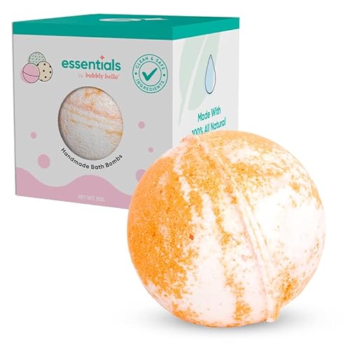 Bubbly Belle Essentials Bath Bombs 5Oz,Adjustable Ring, Orange Coconut #TOP21