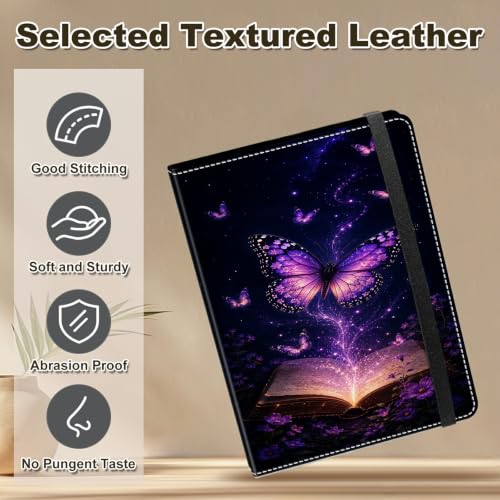 Image of Photo Album 4x6 120 Photos with Strong Elastic Band, Magic Book Butterflies | Large Capacity Premium Leather Picture Album, Portable Wallet Albums Photo Book for Family Anniversaries Wedding Baby
