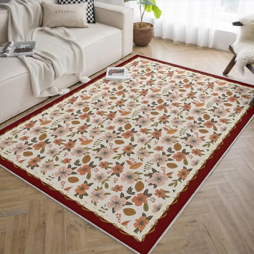 Tapis lavable 60x90cm antidérapant et robuste pour le salon